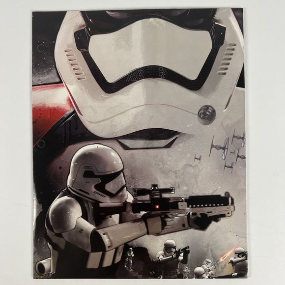 Star Wars The Force Awakens 3 Ring Binder FOLDERS Lot/3 Chewbacca Storm Troopers - Picture 3 of 11